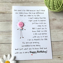 Load image into Gallery viewer, Incredible Human Being Birthday Card