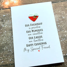 Load image into Gallery viewer, Our Friendship Is Priceless, Friend Christmas Card