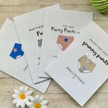 Load image into Gallery viewer, Pants Pack of Four Cards