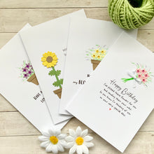 Load image into Gallery viewer, Floral Birthday Bundle Pack of Four Cards