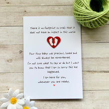 Load image into Gallery viewer, Footprints Baby Loss Card
