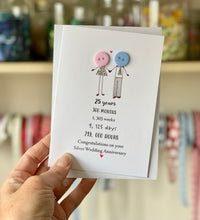 Load image into Gallery viewer, 25 Years  Anniversary Card