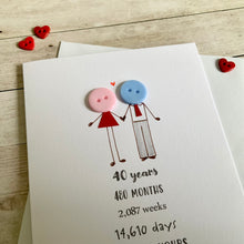 Load image into Gallery viewer, 40 Years  Anniversary Card