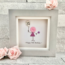 Load image into Gallery viewer, Happy 70th Birthday Mini Frame