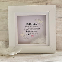 Load image into Gallery viewer, Butterflies Hover & Feathers Appear Mini Frame