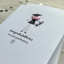 Load image into Gallery viewer, Graduation Button Person Card