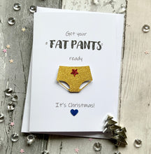 Load image into Gallery viewer, Get Your Fat Pants Ready Pack of Four Christmas Cards
