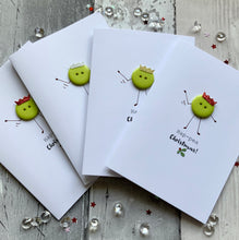 Load image into Gallery viewer, Ha-Pea Christmas Pack of Four Cards
