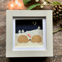 Load image into Gallery viewer, Hedgehogs Snow Mini Frame