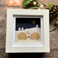 Load image into Gallery viewer, Hedgehogs Snow Mini Frame