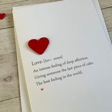 Load image into Gallery viewer, Love Definition Card