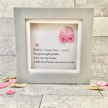 Load image into Gallery viewer, New Baby Girl Definition Mini Frame