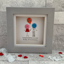 Load image into Gallery viewer, Ruby Wedding Anniversary Mini Frame