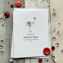 Load image into Gallery viewer, Sending You A Christmas Angel Pack of Four Christmas Cards