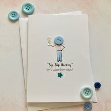 Load image into Gallery viewer, Sip Sip Hooray Birthday Card