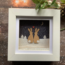 Load image into Gallery viewer, Bunnies Snow Mini Frame
