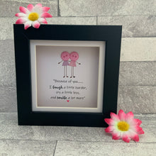 Load image into Gallery viewer, Because of you - Mini Frame
