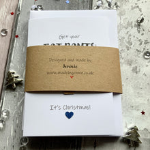 Load image into Gallery viewer, Get Your Fat Pants Ready Pack of Four Christmas Cards