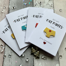 Load image into Gallery viewer, Get Your Fat Pants Ready Pack of Four Christmas Cards