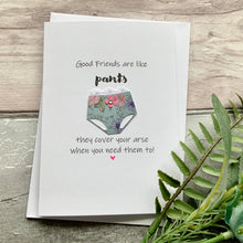 Load image into Gallery viewer, Good Friends Are Like Bras/Pants Pack of Four Cards