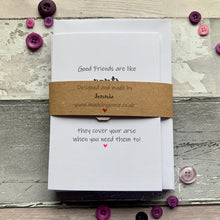 Load image into Gallery viewer, Good Friends Are Like Bras/Pants Pack of Four Cards
