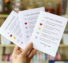 Load image into Gallery viewer, A Little Card Of Positivity Handmade Positive Greeting & Encouragement Card