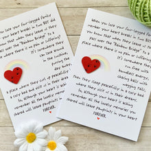 Load image into Gallery viewer, Rainbow Bridge Pet Loss Card
