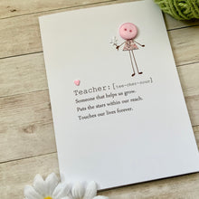 Load image into Gallery viewer, Teacher Definition Card