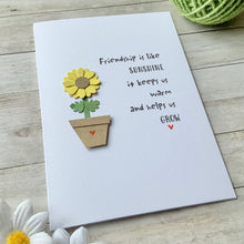 Load image into Gallery viewer, Friendship Is Like Sunshine Card