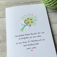 Load image into Gallery viewer, I've Picked These Flowers For You Card