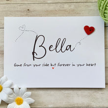 Load image into Gallery viewer, Gone From Your Side Pet Name Card
