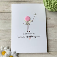 Load image into Gallery viewer, Close your eyes and make a Birthday wish Card