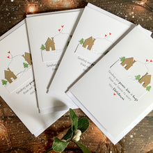 Load image into Gallery viewer, Sending You Peace, Love & Hugs Pack of Four Christmas Cards
