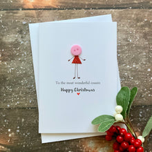 Load image into Gallery viewer, Most Wonderful Cousin Christmas Card