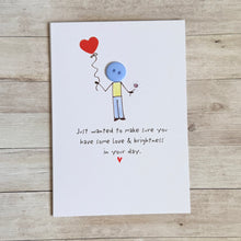 Load image into Gallery viewer, Sending Love and Brightness Card, Thinking of You Card, Friendship Support Card, Encouragement Card, Just Because Card