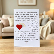Load image into Gallery viewer, Rainbow Bridge Pet Loss Card
