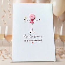 Load image into Gallery viewer, Sip Sip Hooray Birthday Card