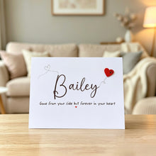 Load image into Gallery viewer, Gone From Your Side Pet Name Card