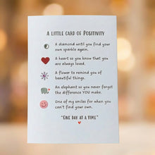 Load image into Gallery viewer, A Little Card Of Positivity Handmade Positive Greeting &amp; Encouragement Card