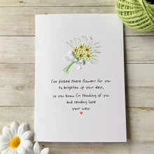 Load image into Gallery viewer, I've Picked These Flowers For You Card