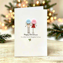 Load image into Gallery viewer, Happy Christmas To A Dear Son &amp; Daughter In Law Christmas Card