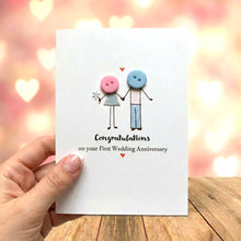 Load image into Gallery viewer, Congratulations on your First Wedding Anniversary Card
