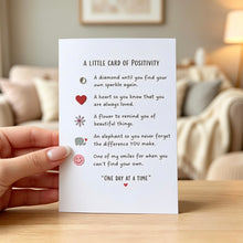 Load image into Gallery viewer, A Little Card Of Positivity Handmade Positive Greeting &amp; Encouragement Card