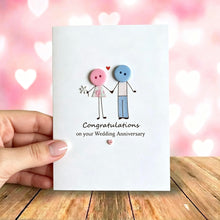 Load image into Gallery viewer, 1st Wedding Anniversary Card – Paper Anniversary Card for Couple