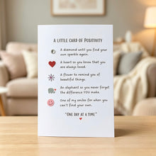 Load image into Gallery viewer, A Little Card Of Positivity Handmade Positive Greeting &amp; Encouragement Card