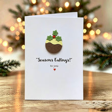 Load image into Gallery viewer, Seasons Eatings Pack of Four Christmas Cards
