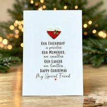 Load image into Gallery viewer, Our Friendship Is Priceless, Friend Christmas Card