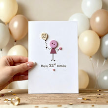Load image into Gallery viewer, Happy 21st Birthday Card