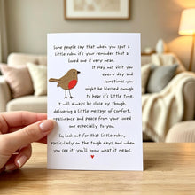 Load image into Gallery viewer, A Little Robin Sympathy Card, Thinking Of You, Bereavement Card