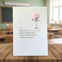 Load image into Gallery viewer, Teacher Definition Card